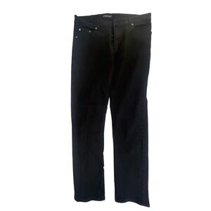 Aeropostale Mens Black Straight Leg Denim Jeans Stretch 34x32
